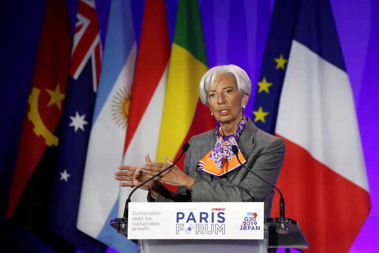 FMI: para Lagarde, a tensão entre EUA e China ainda pode causar prejuízos a economia global (Benoit Tessier/Reuters)