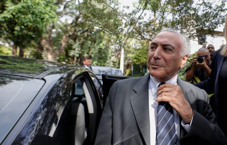 Temer: ex-presidente é ainda réu em outras cinco ações penais na Justiça Federal, que tramitam em Brasília, São Paulo e Rio de Janeiro. (Marcelo Chello/Reuters)