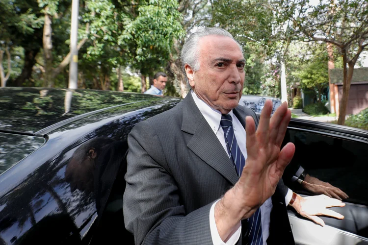 Michel Temer: ex-presidente está liberado para viajar à Inglaterra e fazer palestra (Marcelo Chello/Reuters)