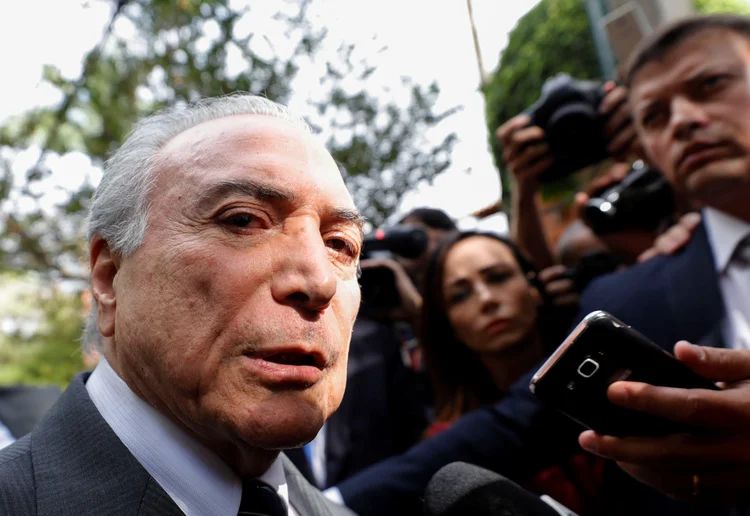 Michel Temer: ex-presidente criticou Rodrigo Janot depois da revelação de que o ex-PGR foi armado ao STF para matar Gilmar Mendes (Marcelo Chello/Reuters)