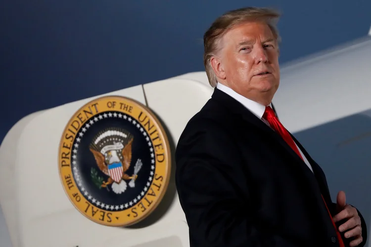 Trump: os anúncios focam em mulheres acima dos 55 anos e população com idade mais avançada (Carlos Barria/Reuters)