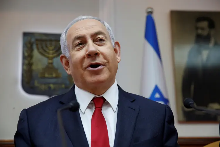 Benjamin Netanyahu: a campanha eleitoral se tornou mais dura na semana passada (Ariel Schalit/Reuters)