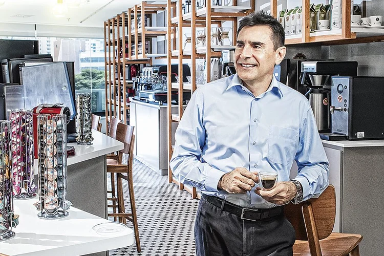 Pedro Lima, presidente do Grupo 3corações: "combinação do café com os leites vegetais, plant-based, é totalmente complementar" (Germano Lüders/Exame)