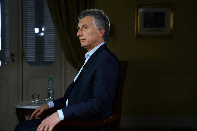 Mauricio Macri: O presidente argentino, que a certa altura parecia prestes a abrir mão de hidrelétricas financiadas pela China, ficou com poucas opções (Pablo E. Piovano/Bloomberg)