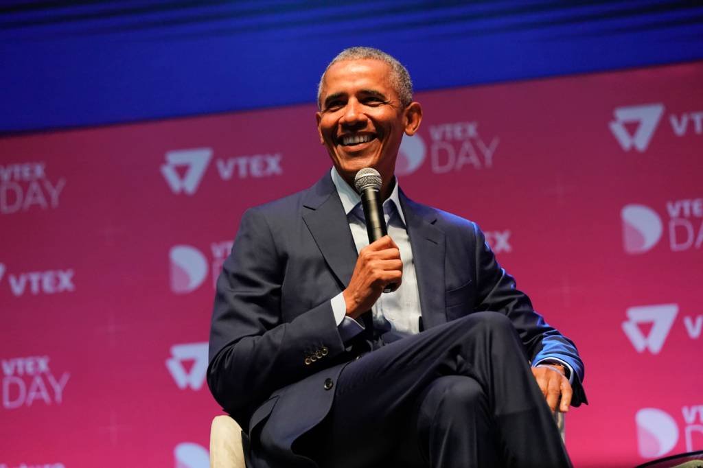 O ex-presidente dos Estados Unidos, Barack Obama: democrata veio ao Brasil para o Vtex Day 2019 (Everton Rosa/Vtex Day 2019/Divulgação)