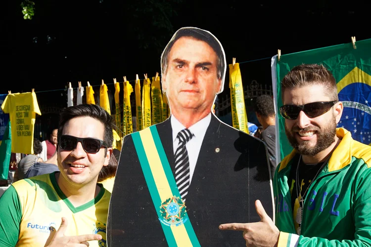 Protesto: Avenida Paulista registrou uma das maiores manifestações pelo governo (NurPhoto / Contributor/Getty Images)