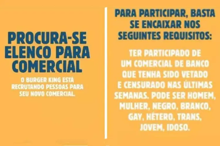 Alfinetada: em cinco dias, o BK recebeu quatro mil mensagens relativas ao anúncio. (Burger King/Reprodução)