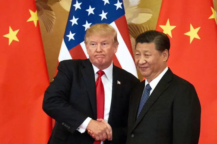 O presidente dos EUA, Donald Trump, e o presidente da China, Xi Jinping (Artyom Ivanov / Contributor/Getty Images)