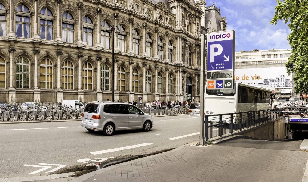 Estacionamento da Indigo Parking em Paris, França (Indigo/Divulgação)