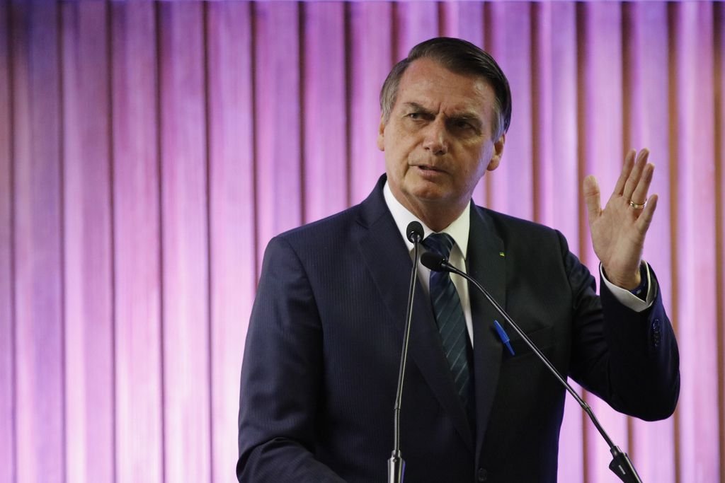 Bolsonaro: o presidente afirmou ter uma " vontade enorme de colocar o Brasil onde ele merece" (Fernando Frazão/Agência Brasil)
