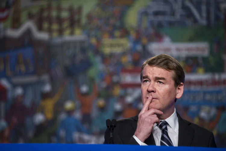 Senador Michael Bennet vai concorrer nas primárias democratas para a presidência (Zach Gibson/Getty Images)