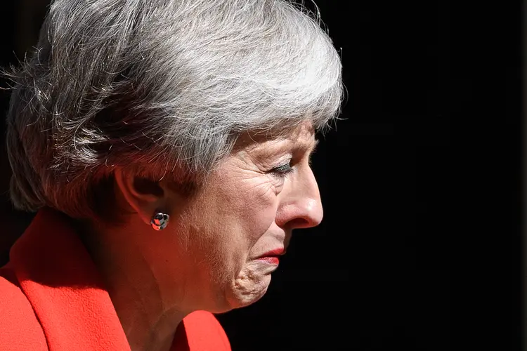 Theresa May: a primeira-ministra fracassou no grande projeto de seu governo (Leon Neal/Getty Images)