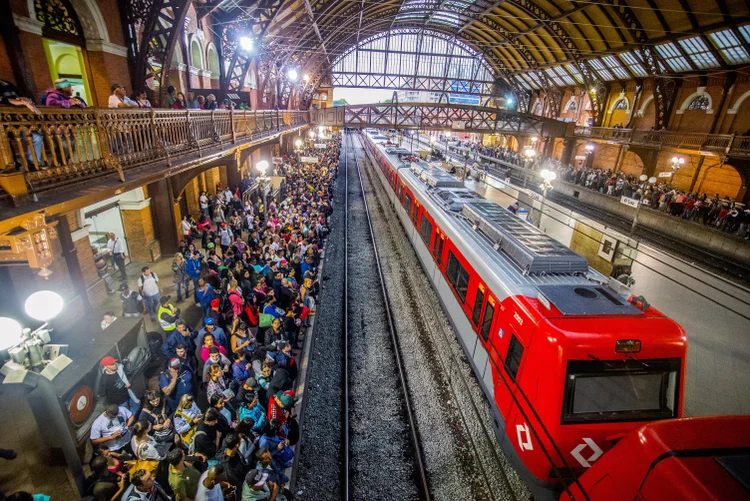 Estação da Luz, em São Paulo, que deixará de ser atendida pela linha 7-rubi (NurPhoto / Contributor/Getty Images)