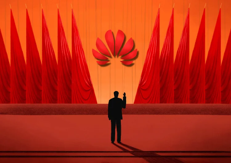 HUAWEI: sua estrutura organizacional se parece em muito com o Partido Comunista chinês  / Jialun Deng/The New York Times