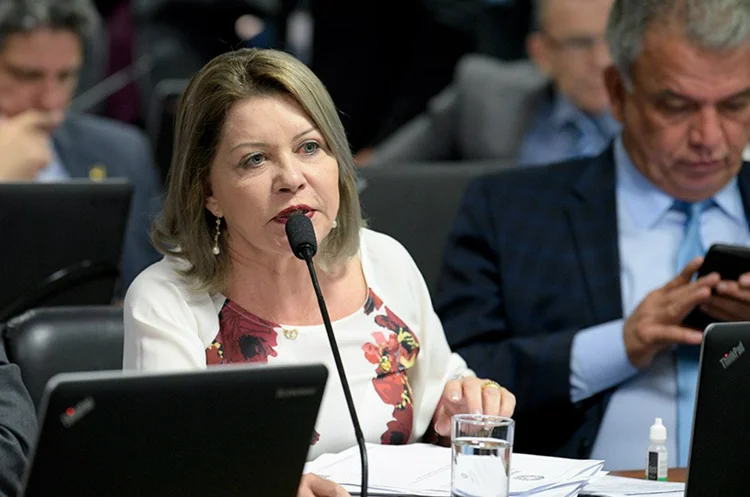 Juíza Selma: relatora da proposta, senadora defendeu que “o direito à vida desde a concepção é o principal de todos os direitos humanos” (Pedro França/Agência Senado)