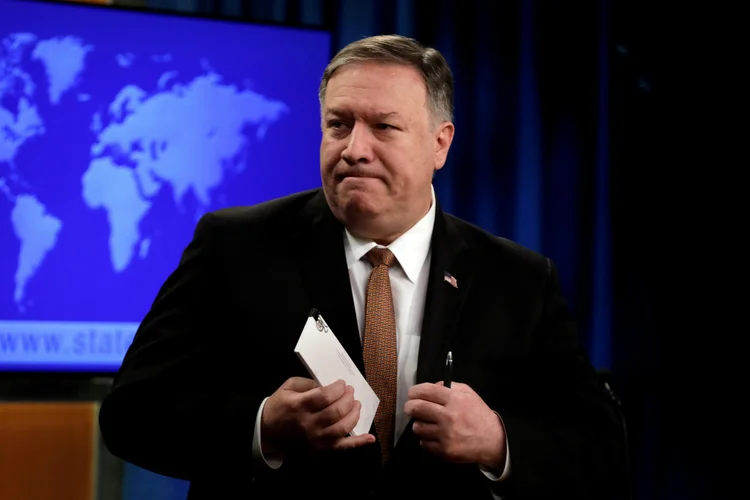 Pompeo: secretário de Estado dos EUA disse que conversa com os russos será sobre possível uma retirada dos países que "interferem no direito do povo venezuelano" (Yuri Gripas/Reuters)