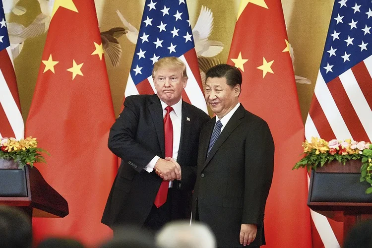 Donald Trump e Xi Jinping se encontraram durante primeiro mandato (2017-2021) do republicano (Artyom Ivanov//Getty Images)