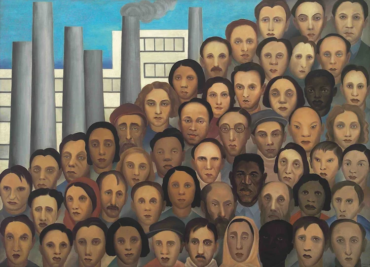 Quadro os Operários: tela poderia ilustrar umas das lições de liderança que podemos aprender com Tarsila do Amaral (Jorge Bastos Acervo Artístico-Cultural dos Palácios do Governo do Estado de São Paulo/Divulgação)