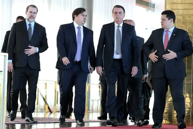 Bolsonaro: presidente fez novo aceno ao Congresso depois de derrotas em votações e relação tensa com Rodrigo Maia (DEM-RJ) (Marcos Correa/Presidência da República/Flickr)