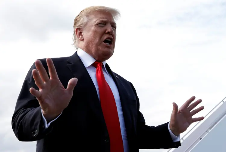 Trump: o presidente americano segue firme em seu plano de construir um muro na fronteira com o México (Kevin Lamarque/Reuters)