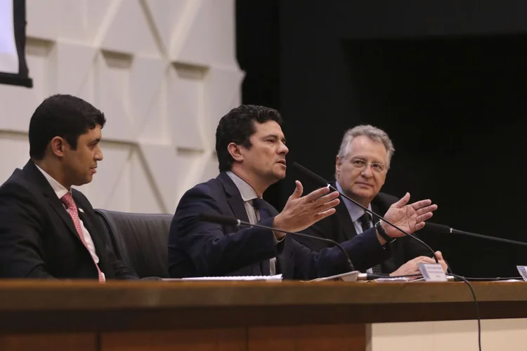Moro: o ministro agradeceu os votos a favor da permanência do Coaf no Ministério da Justiça (Valter Campanato/Agência Brasil)