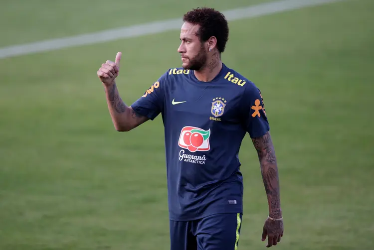 Neymar: o jogador divulgou uma conversa e fotos íntimas da mulher que o acusa de estupro (Ricardo Moraes/Reuters)