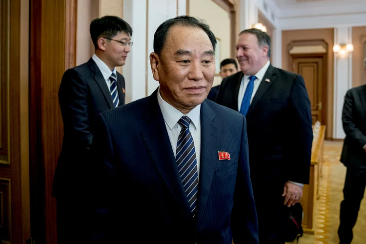 Kim Yong-chol: vice-presidente do comitê central do Partido dos Trabalhadores reapareceu em público (Andrew Harnik/Reuters)
