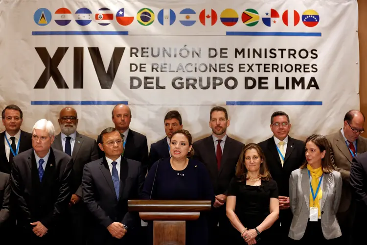 O Grupo de Lima se reuniu nesta quinta-feira (6) (Luis Echeverria/Reuters)