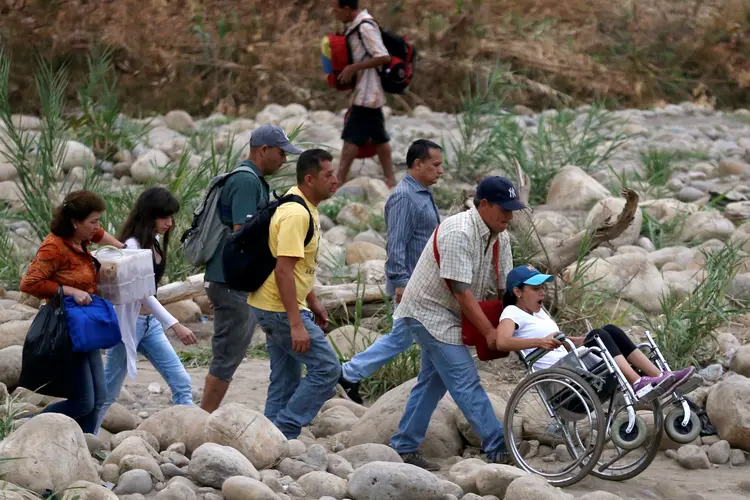 Refugiados: venezuelanos foram principalmente para a Colômbia, que recebeu 1,4 milhão deles (Luisa Gonzalez/Reuters)