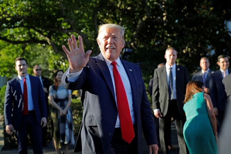 Trump: o presidente americano voltou a criticar o Fed e a alta dos juros (Carlos Barria/Reuters)