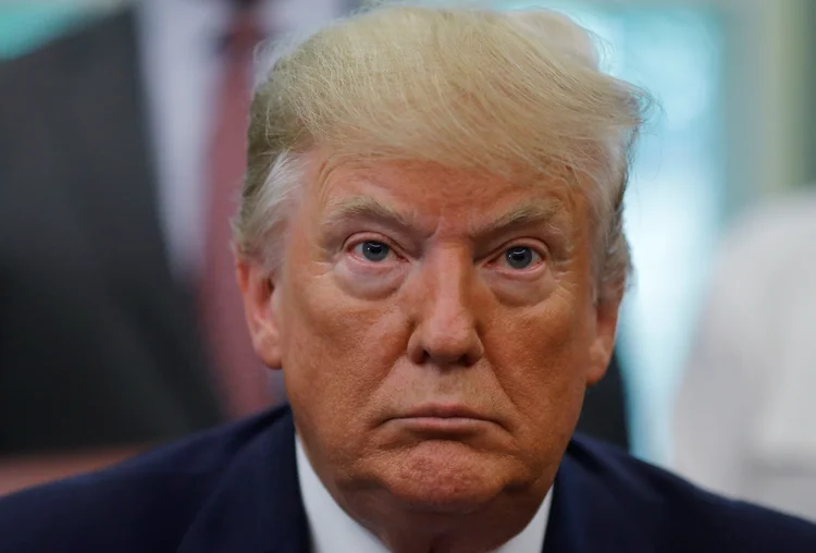 Trump: "Não estou mandando os soldados para a batalha", disse o presidente americano (Carlos Barria/Reuters)