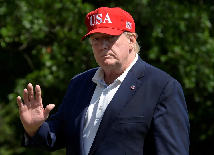 Donald Trump: desde que lançou oficialmente sua campanha de reeleição no dia 18 de junho, o presidente já arrecadou 36 milhões de dólares (Mike Theiler/File Photo/Reuters)