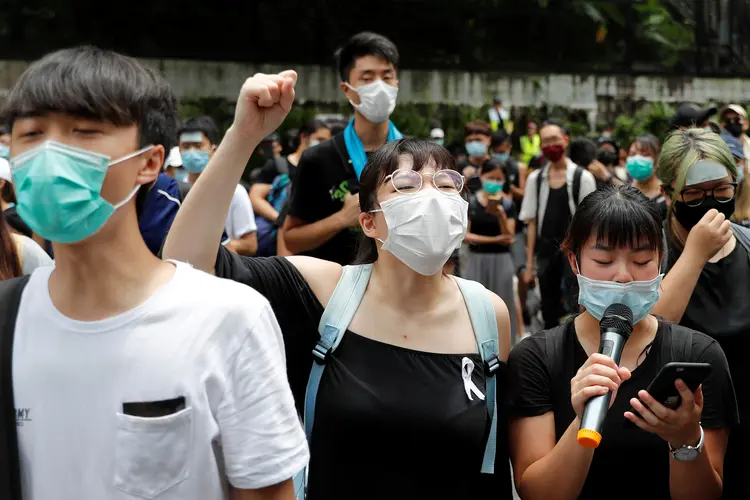 Hong Kong: os protestos marcaram as últimas três semanas (Tyrone Siu/Reuters)