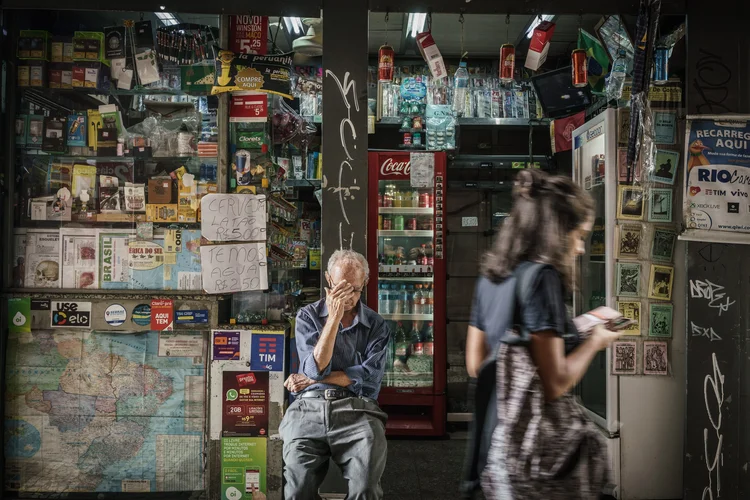 Centro do Rio: estado tem o terceiro pior cenário para arcar com seus gastos previdenciários (Evgeny Makarov/Bloomberg)