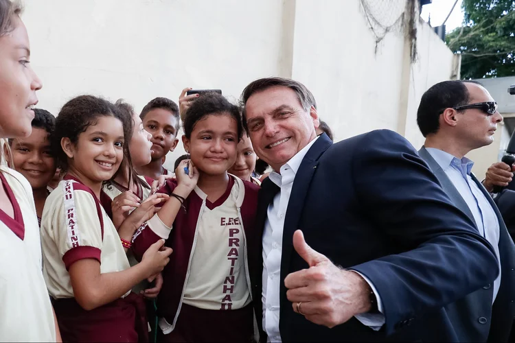 Jair Bolsonaro: presidente defendeu o garimpo em viagem a Belém (Alan Santos/PR/Flickr)
