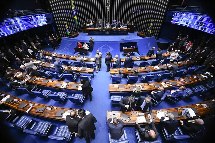 Plenário do Senado Federal durante sessão (Marcos Oliveira/Agência Senado)