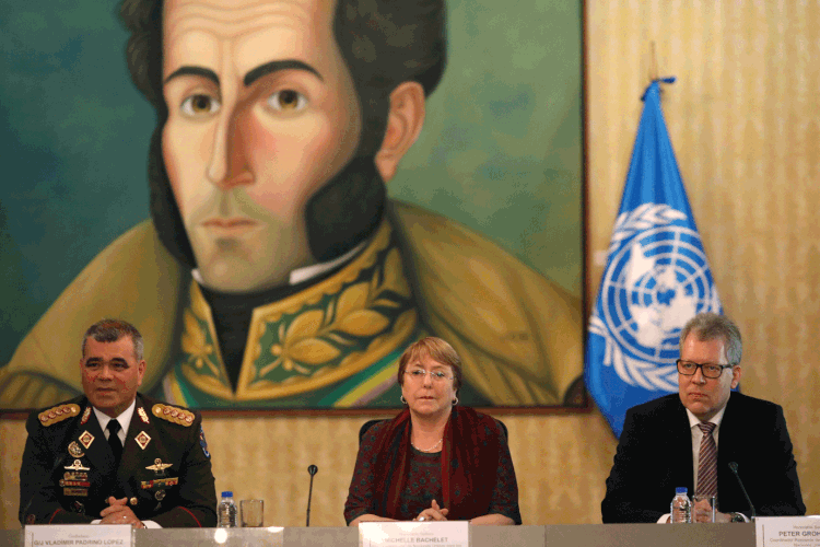 Michelle Bachelet: representante da ONU está em visita à Venezuela (Manaure Quintero/Reuters)