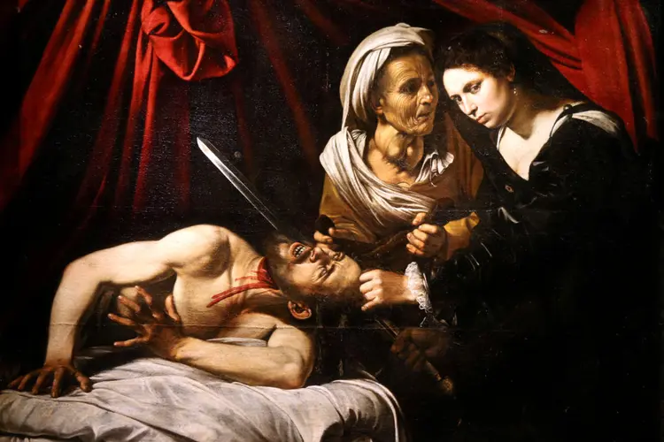 "Judith decapitando Holofernes", pintura de Caravaggio: obra só foi encontrada em 2014 (Reprodução/Reprodução)