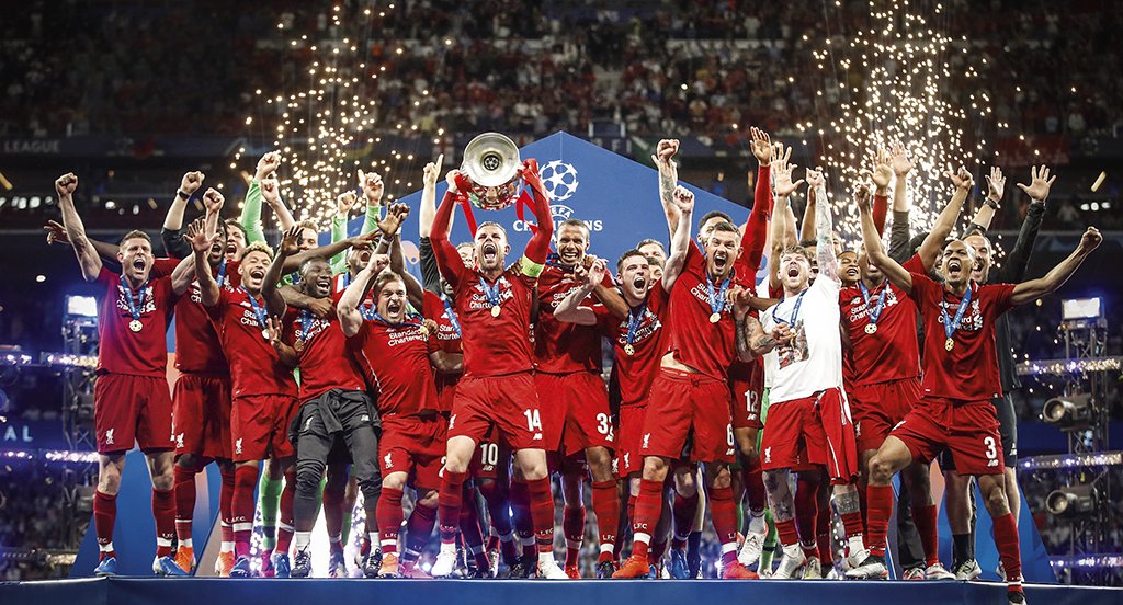 Liverpool, campeão d Champions League em 2019: ine/REUTERS