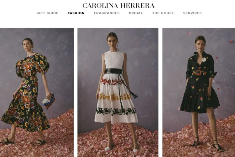 Coleção Resort 2020 de Carolina Herrera: marca revoltou comunidades indígenas no México (Carolina Herrera.com/Reprodução)