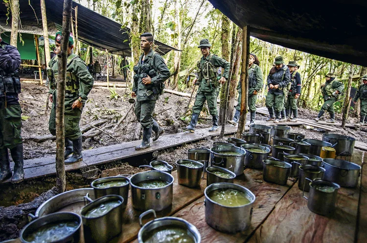 Acampamento das Farc em 2016: muitos estão de volta às florestas | John Vizcaino/Reuters