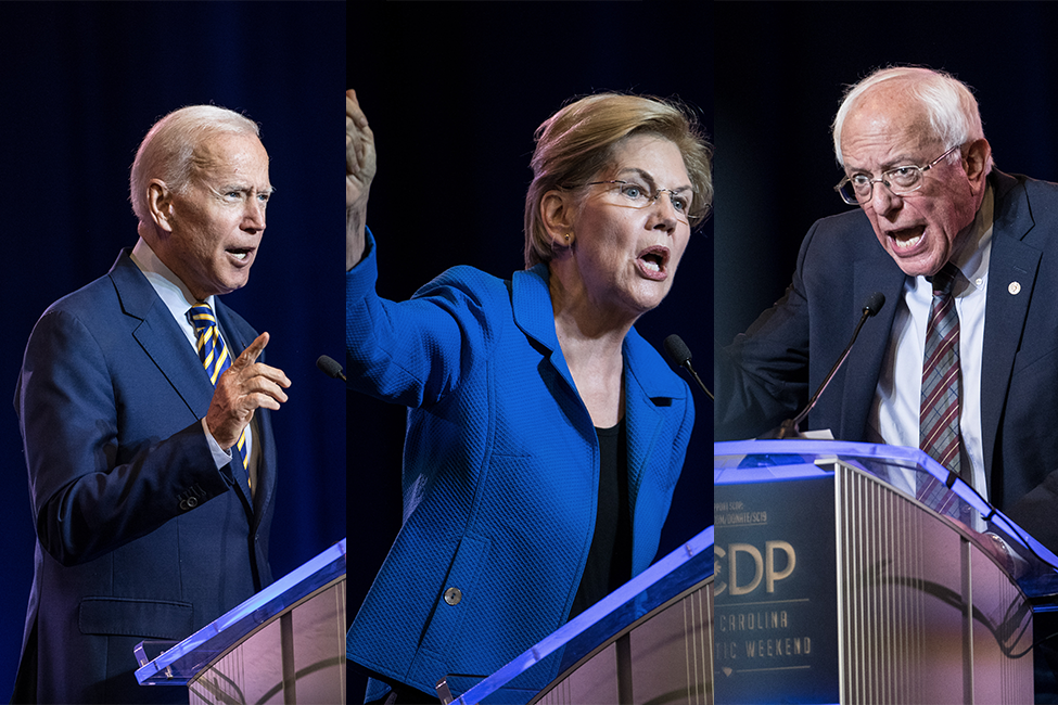 Disputa entre Sanders e Warren abre caminho para Biden