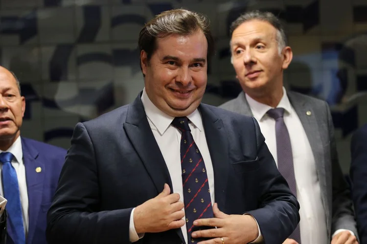 Maia: ao contrário de Guedes, o presidente da Câmara se mostrou otimista com as alterações no texto da reforma (Fabio Rodrigues Pozzebom/Agência Brasil)