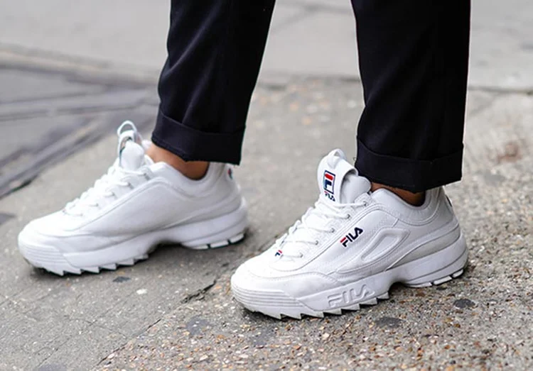 Fila: marca também ganhou impulso com celebridades usando seus produtos. (Edward Berthelot / Getty Images Europa/Bloomberg)