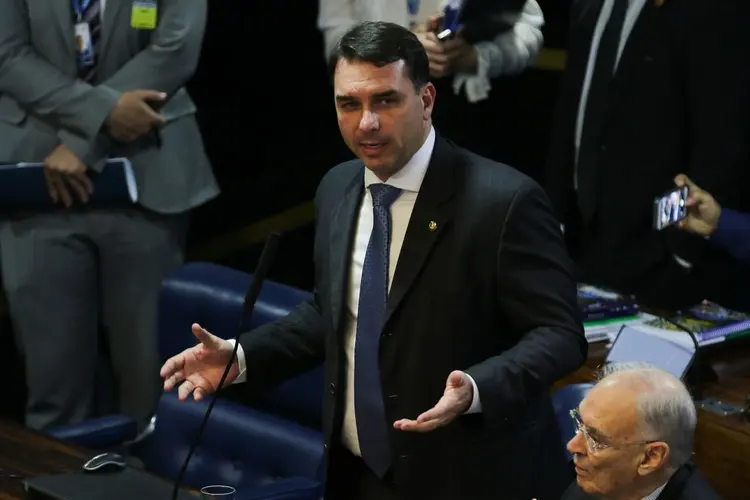 Flávio Bolsonaro: senador teve segundo pedido negado para suspender quebra do sigilo (Fabio Rodrigues Pozzebom/Agência Brasil)