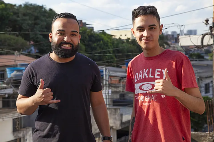 Vinícius Silva e Murilo Duarte: os jovens criadores do canal Favelado Investidor, no Youtube (Fabio Teixeira/EXAME/Exame)