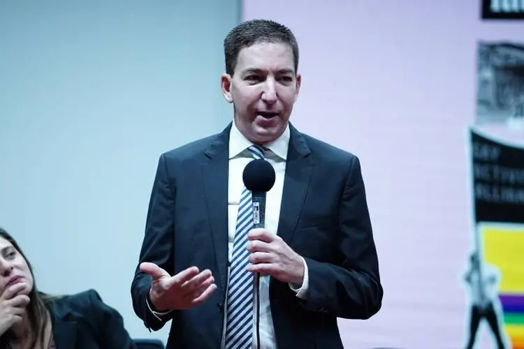 Glenn Greenwald: nas últimas semanas, Bolsonaro afirmou que Greenwald pode “pegar uma cana” por conta das mensagens que vêm sendo divulgadas (Pablo Valadares/Agência Câmara)