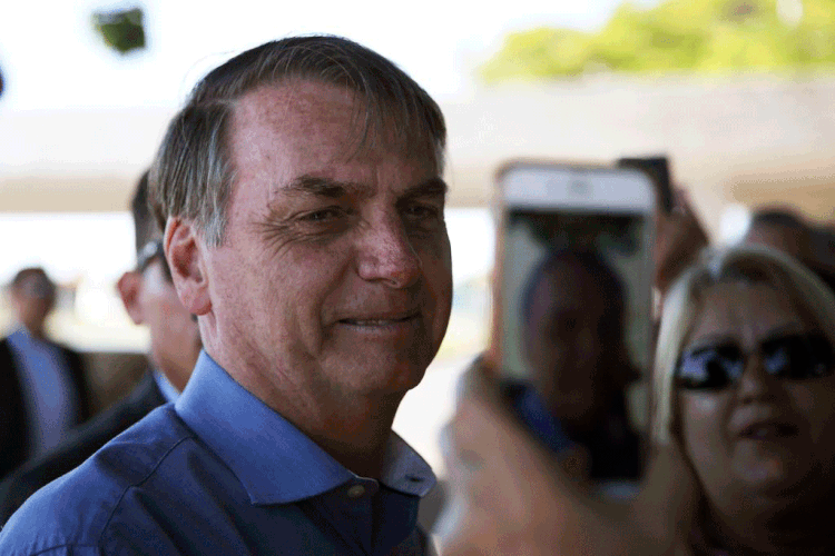 Jair Bolsonaro: "A discussão está com eles, a bola está com eles", disse o presidente sobre a aprovação da reforma pelos deputados (Jose Cruz/Agência Brasil)