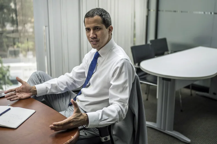 Líder da oposição na Venezuela, Juan Guaidó: oposição está unido na necessidade de se livrar de Nicolás Maduro, disse em entrevista (Bloomberg/Bloomberg)