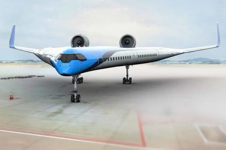 KLM: empresa aposta em modelo de avião Flying-V (KLM/Divulgação)